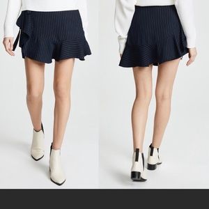Cinq a Sept “Luella” navy pinstripe skirt / skort sz 4